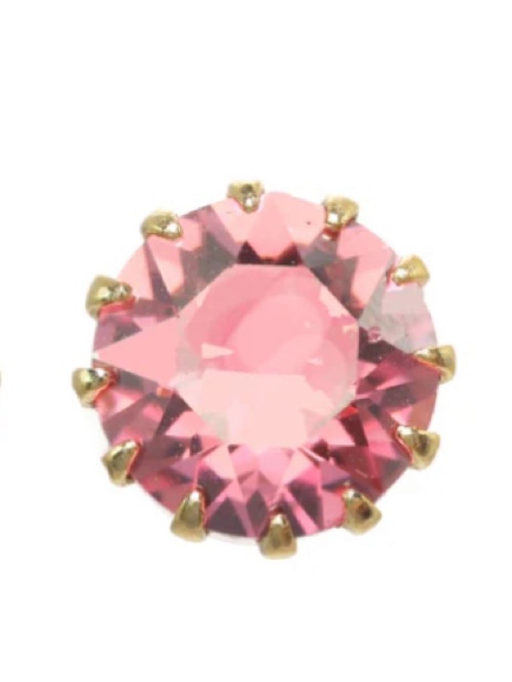 NWT TOVA CHRISLEY STUDS GOLD/ROSE CHAMPAGNE - Picture 15 of 16